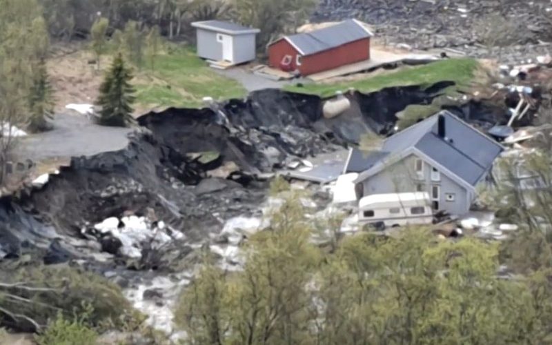Un mort în alunecarea de teren din Norvegia
