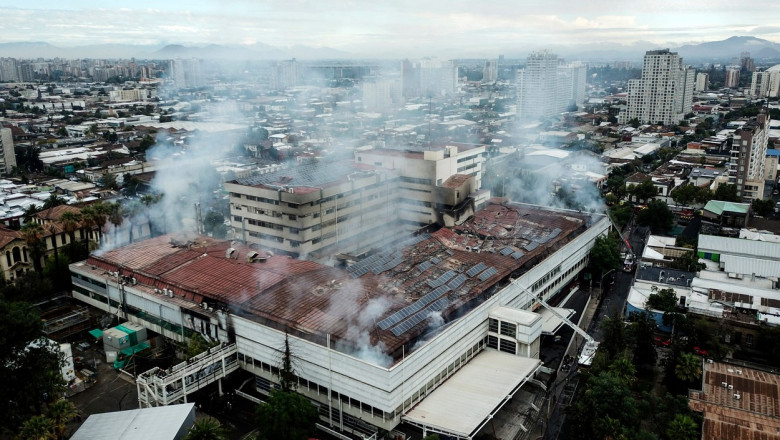 Incendiu la un spital din Chile