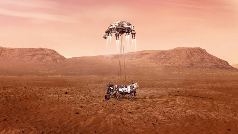 Moment istoric. Roverul Perseverance, lansat de NASA, a atins suprafaţa planetei Marte. Primele imagini au ajuns pe Terra