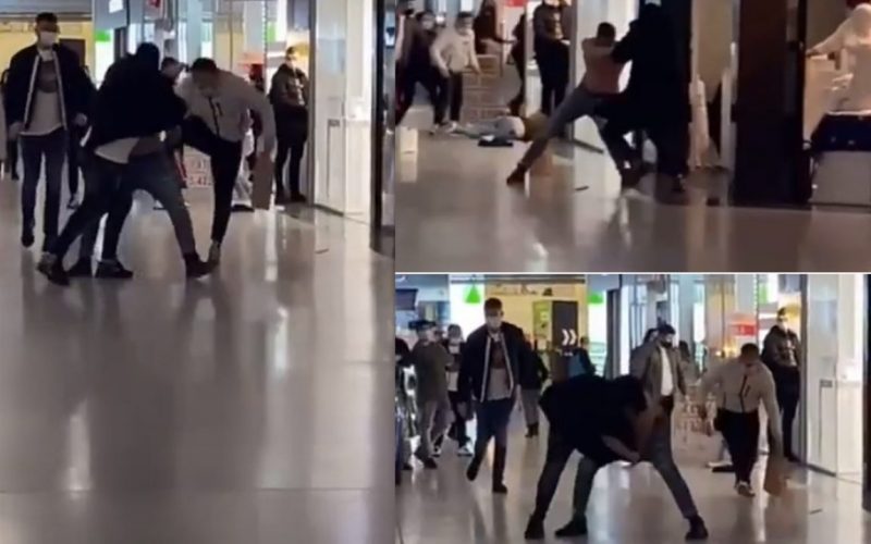 Reţinuţi de poliţie după ce s-au bătut la mall