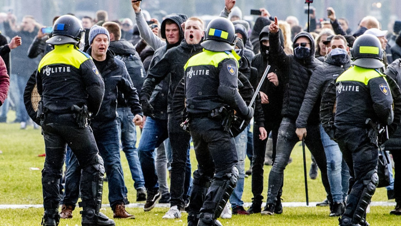 Proteste violente în Olanda