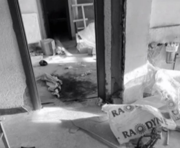 Primele imagini din apartamentul din Oneşti în care au fost ucişi cei doi bărbaţi