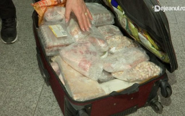 De ce a fost oprită la aeroport o româncă cu un bagaj de 42 de kilograme. Cu ce era burduşit geamantanul