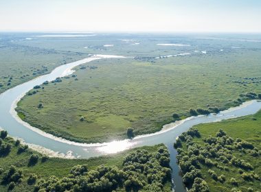 Lecţie despre Delta Dunării, din dronă