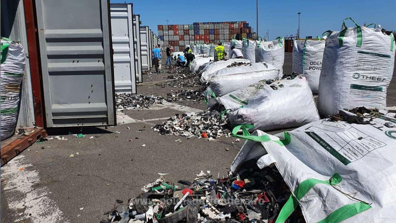 Mai mult de 12 tone de deşeuri ajunse în România din Germania au fost returnate