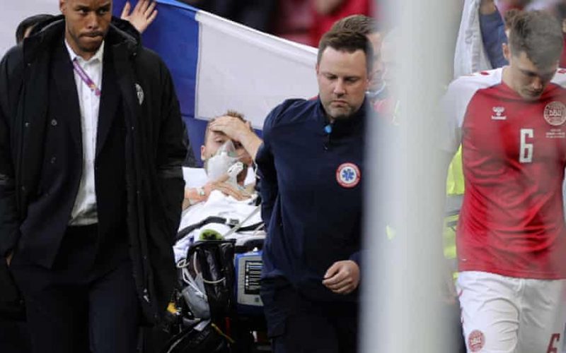 Panică la Euro, fotbalist prăbuşit pe teren