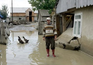 50 de gospodării inundate la Brăila