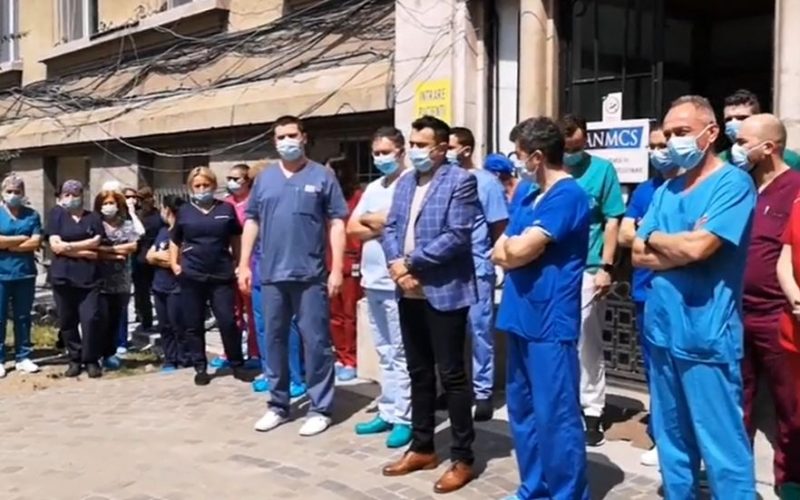 Protest la Institutul de Transplant din Cluj