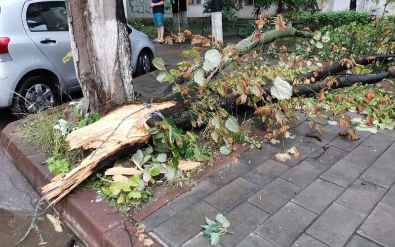 Dezastru în urma furtunii la Botoşani. Maşini avariate, case distruse, 14 localităţi fără curent
