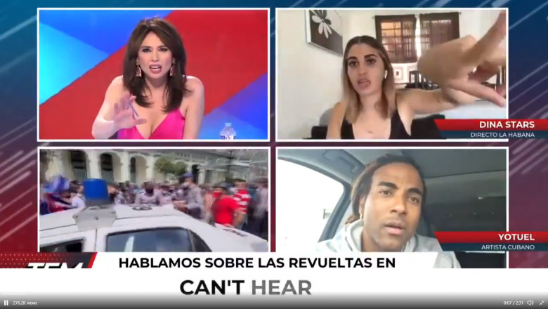 O youtuberiţă cubaneză a fost arestată chiar în timp ce dădea un interviu în direct: „Forţele statului sunt aici. Trebuie să plec”