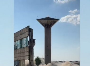 Un turn de apă din Braşov s-a prăbuşit. Pentru explozie au fost folosite 9 kg de dinamită