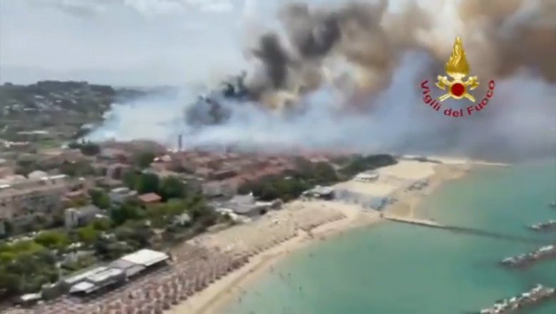 Incendiile din Italia fac victime printre turişti. Cel puţin cinci persoane au fost rănite iar un copil a ajuns la spital