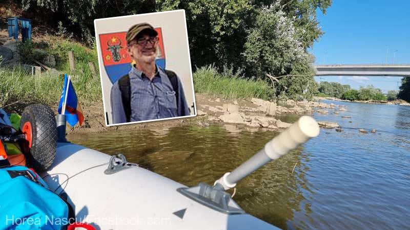 Un profesor temerar străbate 2.200 kilometri cu barca pneumatică ca să promoveze protejarea râurilor