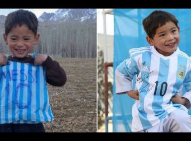 Copilul afgan care a primit un tricou de la Messi îi cere acestuia ajutor pentru a scăpa de talibani: Vă rog să mă salvaţi