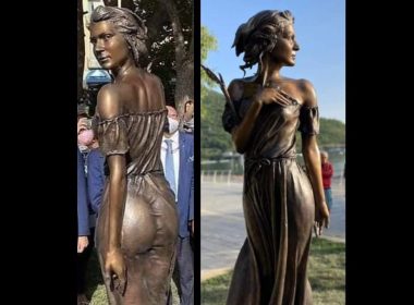 O statuie de bronz reprezentând o femeie îmbrăcată sumar stârneşte o polemică în Italia