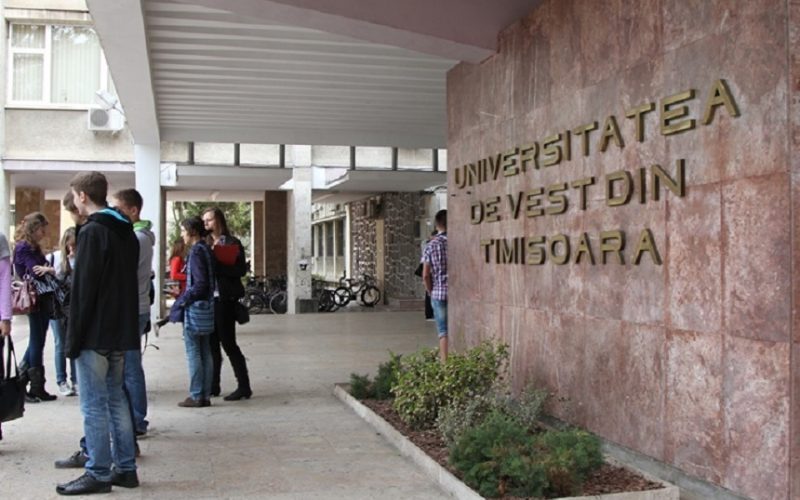 Universitatea de Vest Timişoara a început înscrierea pentru aproximativ 1.000 de locuri din sesiunea de toamnă a admiterii
