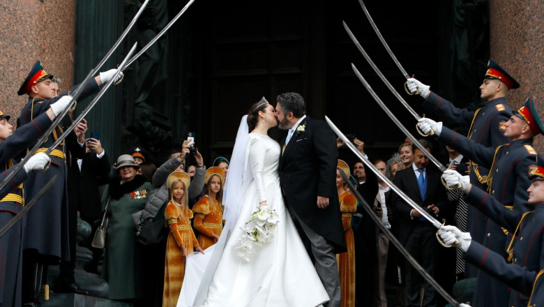 Cum a arătat prima nuntă regală din Rusia după 100 de ani. La ceremonia fastuoasă au participat 1.500 de invitaţi