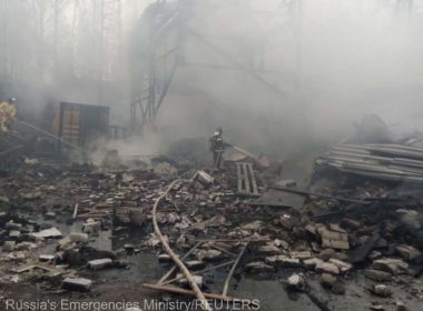 Şapte morţi şi nouă oameni daţi dispăruţi în Rusia, în urma unui incendiu la o fabrică de praf de puşcă