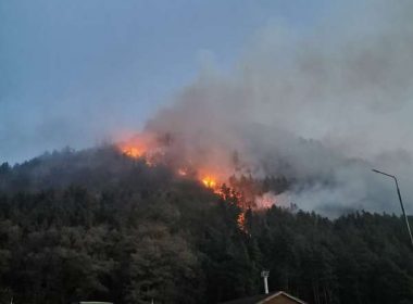 Bacău: Zeci de pompieri intervin pentru a treia zi consecutiv la stingerea incendiului de pădure din Oituz