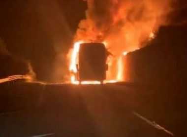 Un alt autobuz în flăcări în Bulgaria