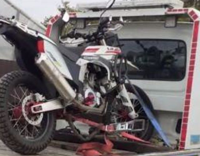Şi-a recuperat din România motocicleta furată