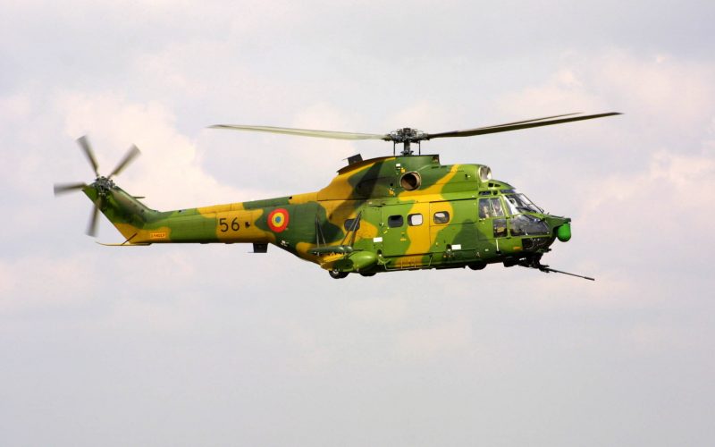 Un elicopter al Forţelor Aeriene Române a pierdut un motor în timpul unor manevre dificile, în cadrul unui exerciţiu internaţional