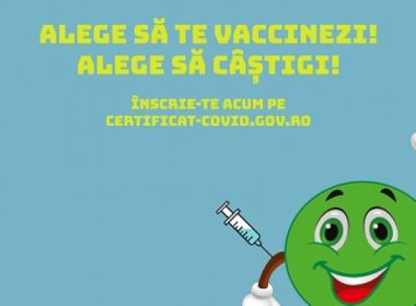 A 13-a extragere săptămânală la Loteria de Vaccinare are loc vineri seara