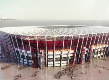 Primul stadion complet demontabil din lume a fost inaugurat aseară. Se va juca acolo şi la Mondialul din Qatar. Vedeţi imagini inedite la Focus Sport, la 19 fără trei minute.