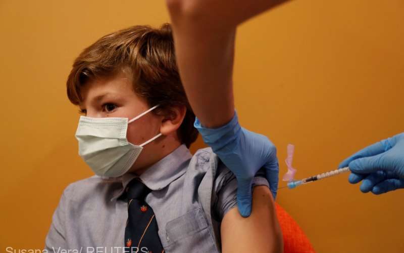 Vaccinarea copiilor de 5-11 ani, din Ianuarie