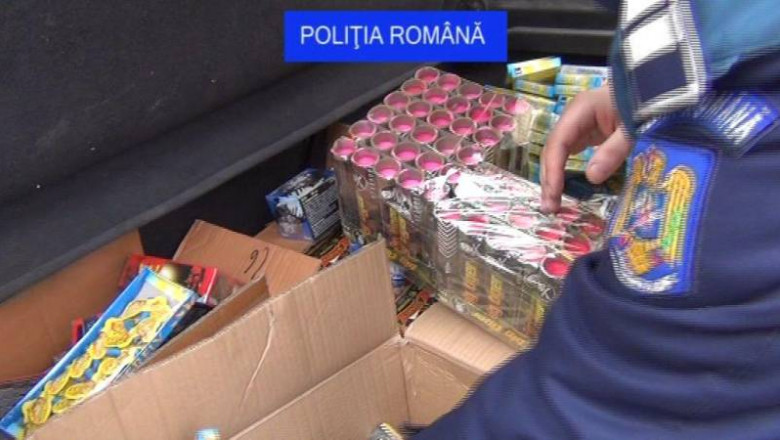 4 tone de articole pirotehnice confiscate în Prahova şi o autoutilitară indisponibilizată