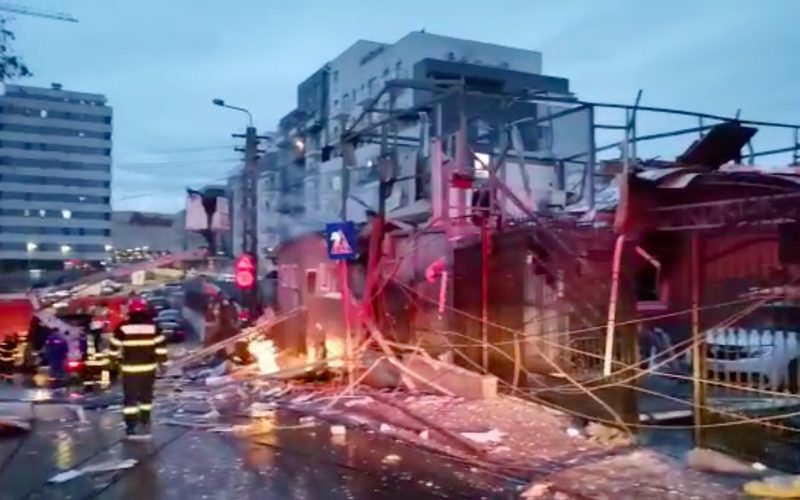 Explozie puternică la o pensiune din Cluj Napoca