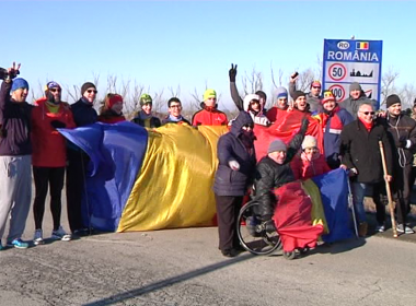 Hora Unirii, la frontiera cu Republica Moldova