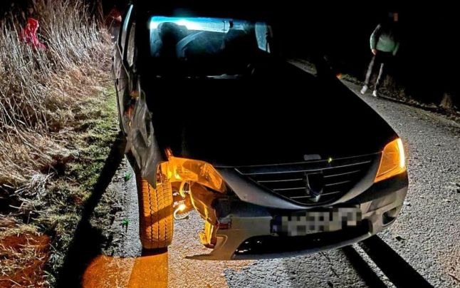 Impact violent pe o şosea din Ialomiţa. Un autoturism condus de un şofer beat a spulberat o căruţă