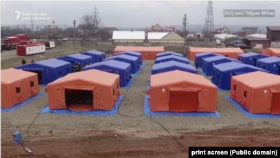 O tabără mobilă de 200 de locuri, pregătită să primească refugiaţi de război din Ucraina