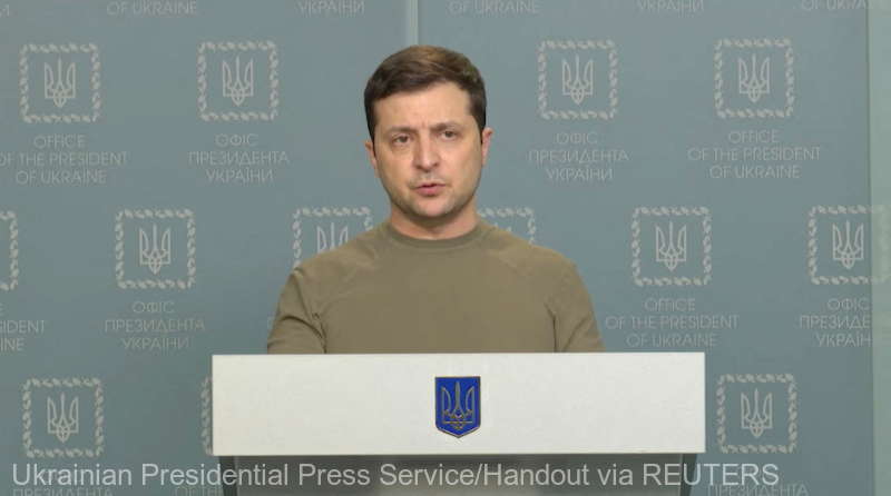 Zelenski le cere ucrainenilor să continue rezistenţa şi să lupte: Oamenii noştri, ucrainenii noştri nu se retrag, nu dau înapoi, nu opresc rezistenţa / Mesaj pentru ucrainenii din oraşele ocupate: Mergeţi în ofensivă!