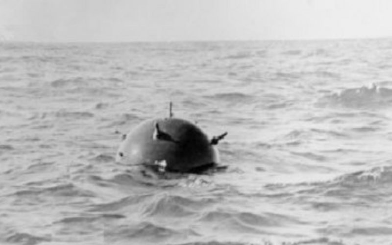 Bombă plutitoare descoperită în Marea Neagră