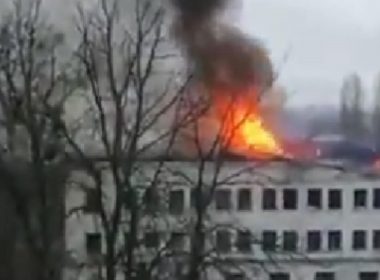 Spital distrus de bombe în Harkov