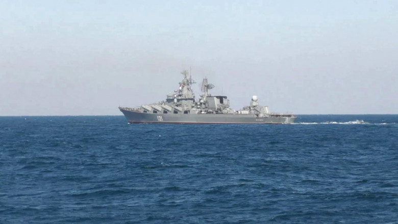 Pentagonul: Rusia şi-a mutat mai spre sud navele din Marea Neagră, după avarierea crucişătorului „Moscova”￼