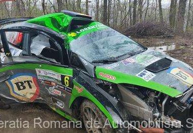 Echipajul Bogdan Marişca/Sebastian Itu, implicat într-un accident în Raliul Maramureşului