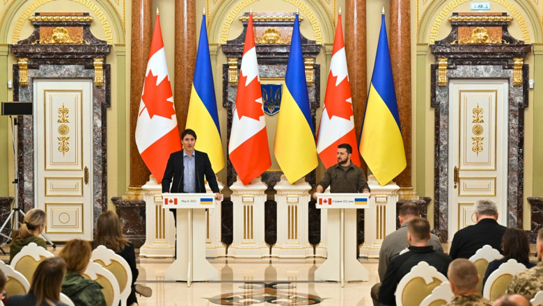 Premierul canadian Justin Trudeau, aflat în vizită surpriză în Ucraina, anunţă redeschiderea ambasadei