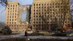 Ruşii au bombardat mai multe clădiri din Melitopol