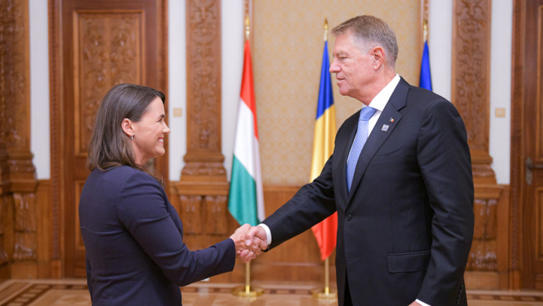 Klaus Iohannis, discuţie cu preşedinta Ungariei, la Cotroceni: Proiectele de interes să nu fie discriminatorii￼