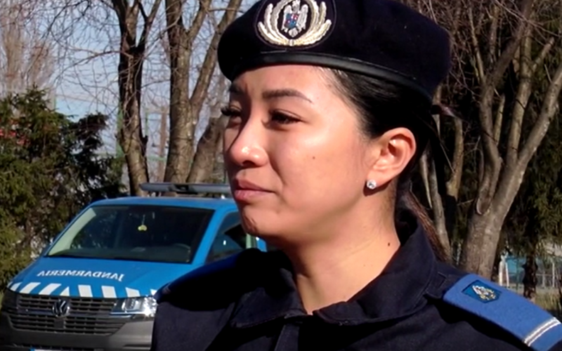 Prima chinezoaică din Jandarmeria Română